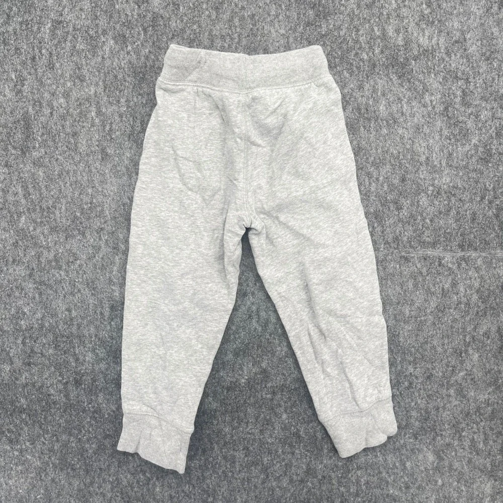 Gap Sweatpants Kids  XS Jogger Bundle Gray Black Fleece 2 Pack